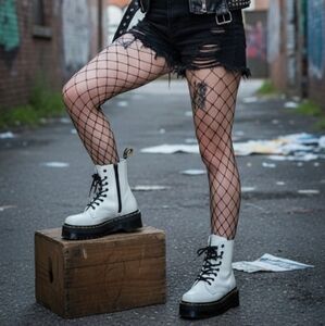 Brand NEW! Dr. Martens White JADON smooth leather Platforms